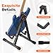 GLEAM Guitar Stand - Electric, Acoustic and Bass, Banjo Stand, A-Frame Metal Folding Guitar Rack with Non-Slip Rubber Sleeves and Foam Arms Black
