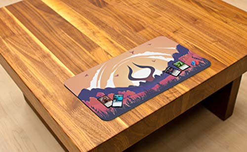 Paramint Plains Mana Scenery (Stitched) - Mtg Playmat - Compatible For Magic The Gathering Playmat - Play Mtg, Yugioh, Tcg - Original Play Mat Art Designs & Accessories #TOP2