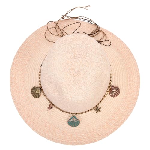 FRCOLOR Parasol Sombrero para El Sol Sombreros Dama Playa Sombrero De Bloque Solar Borde Ultravioleta Sombrero del Sol De Nadar Exterior Sombrero con Visera Verano Adulto Balde