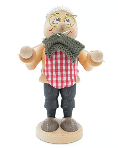 Kuhnert - Original Erzgebirgische Holzkunst Räuchermann Räucherfigur...