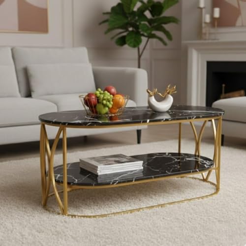 Image of Coffee Table Centre Table (Black Gold, V DBL)
