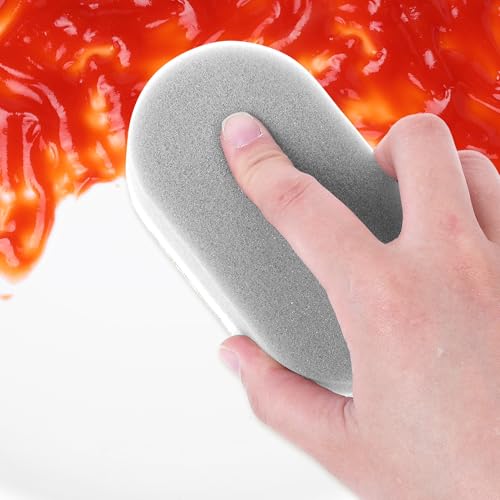 Image of Kitchen Scrub Sponges, Non-Scratch Cleaning Sponge, Sponge for Household, Reusable Dish Sponge for Dishes, Pots, Pans 3 Pack Silver