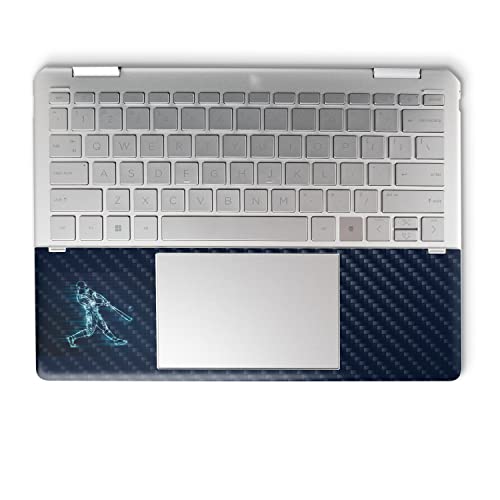 Image of MightySkins Carbon Fiber Skin Compatible with HP Spectre x360 14 inch (2022) Full Wrap Kit - Glow Baseball | Protective, Durable Textured Carbon Fiber Finish | Easy to Apply | Made in The USA
