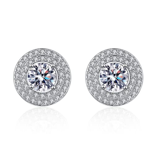Boucles d'oreilles moissanite 0,5 carat, le bijou unisexe élégant du quotidien jusqu'aux grands soirs.