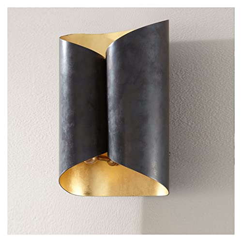 Applique murale LED moderne noire en aluminium avec ampoule G9 pour intérieur et extérieur