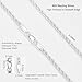 Waitsoul 925 Sterling Silver Rope Chain Lobster Clasp 2.5mm Silver Chain for Men Women Silver Necklace Chain 16-30 Inches(20)