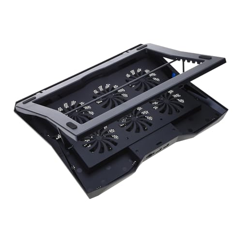 Base plegable ajustable con cooler y luz LED para laptop miniatura 6