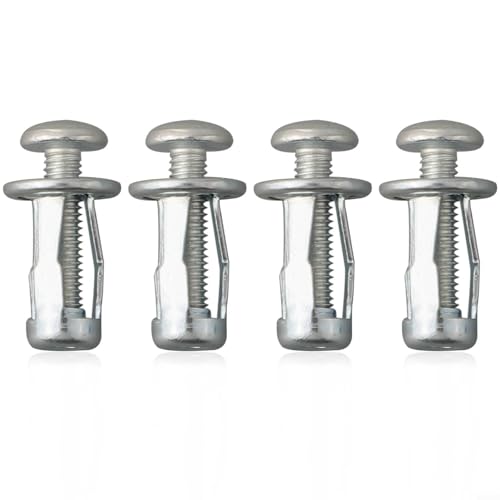 Expansion Screw Set of 20, Carbon Steel with Zinc Plated Nut for Hollow Wall Fastening, M5 and M6 Screws for DIY Construction and Mounting on Thin Plates(20pcs m4*20)