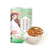 TXDYNLLK Lotus Root Powder Soup Mix, Instant Chinese Asian Cuisine, Includes Nuts Chia Seeds, Osmanthus, Black Sesame Seeds, Jujube & Sweet Snacks Box 17.63 oz/500g