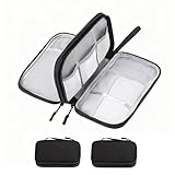 Watproofit Kabeltasche 2er Pack – Wasserdichte Kabel Organizer Tasche, Elektronik Organizer für Kabel, Ladegeräte und Zubehör, Kabeltasche Klein für Reise und Alltag