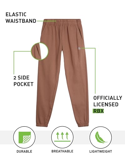 RBX Boys Sweatpants - 2 Pack Performance Fleece Basic Joggers, Athletic Track Pants for Boys with Elastic Waistband (8-16)2
