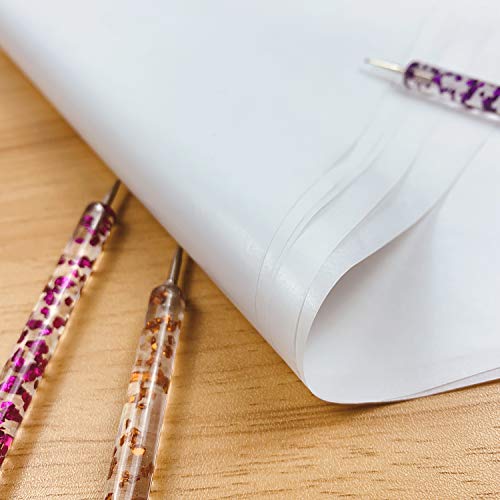 100 Sheets White Carbon Transfer Paper 11.7”x8.3” with Tracing Stylus