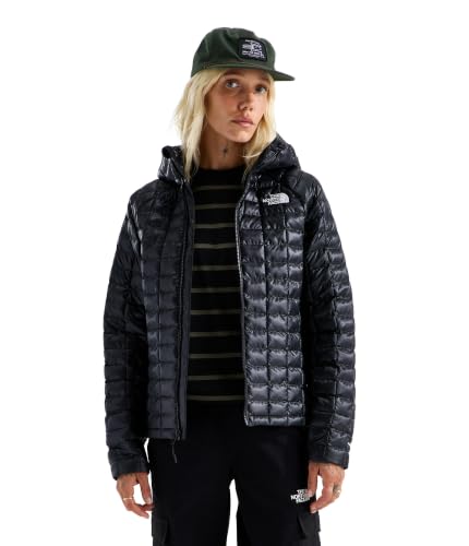 THE NORTH FACE Women's Thermoball Hooded Jacket, Blk/Blk, Medium