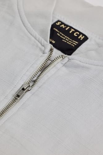 Image of SNITCH Mens Textured Relaxed Fit Jacket