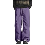Cambkatl Men's Straight Waterproof Cargo Pants - Elastic Waist Baggy Travel Fishing Outdoor Hiking Sweatpants with Pockets