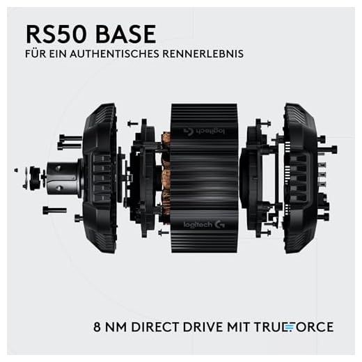 Logitech G RS50 Sim-Racing-Setup mit Pedalen
