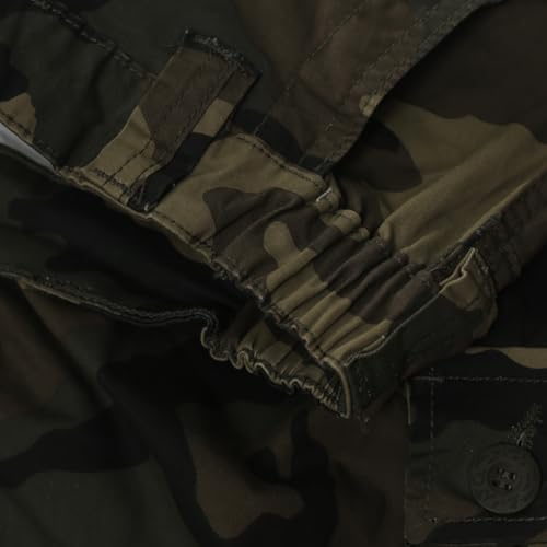 Sobrisah Women Mid-Rise Cargo Pants Heavy Cotton Casual Pants 8 Pockets Regular Fit/Plus Size Military Work Trousers3