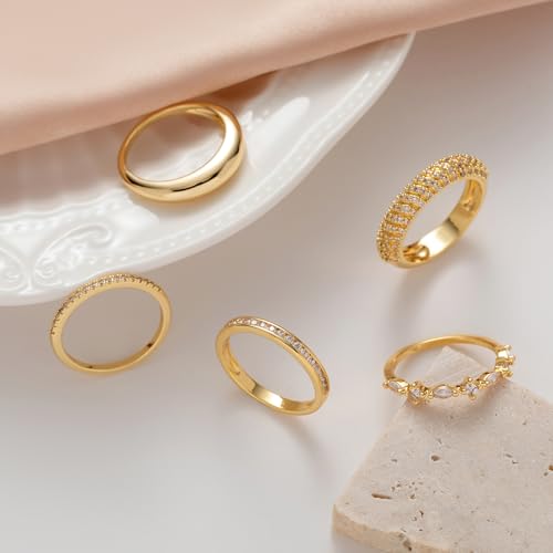 Funeia JZ2131-B-G9 Stackable Gold Rings thumb #7