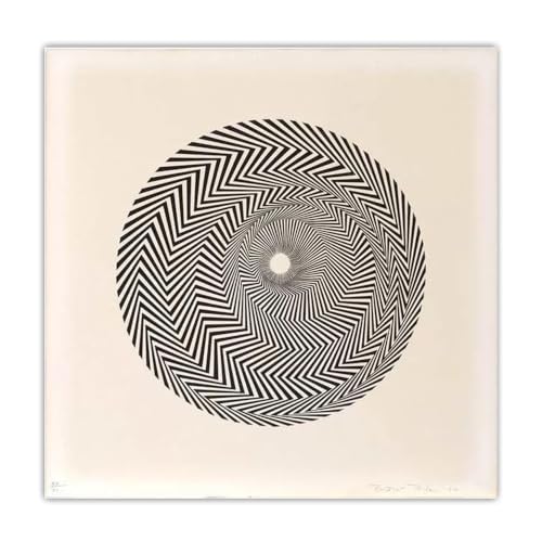 Affiche de Bridget Riley, l'émotion de l'art vintage chez soi