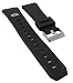 Produktbild Minott Ersatzband Uhrenarmband 22mm | Kunststoff, schwarz mit Data Bank Aufdruck 30104
