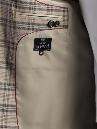 Image of TAHVO Tweed Blazer for Men - Formal & Casual Winter Wear Blazer