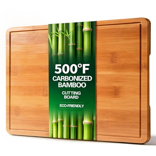Zarler Bamboo Cutting Boards for Kitchen, 15.5x10.5 Durable