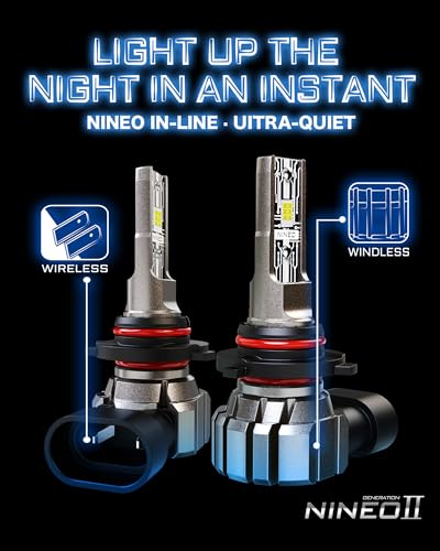 NINEO H11 9005 Bulbs Combo, 300% Brighter 6500K Cool White Plug-N-Play Wo/Fan Fog Light Pack of 4 - Thumbnail 6