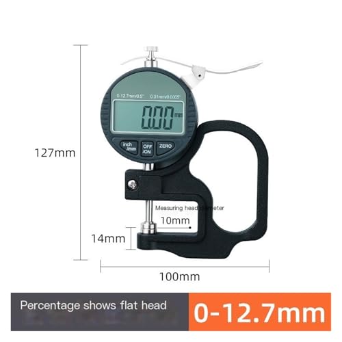 Calibrador digital de espesor 0.01mm 0-12.7mm miniatura 2