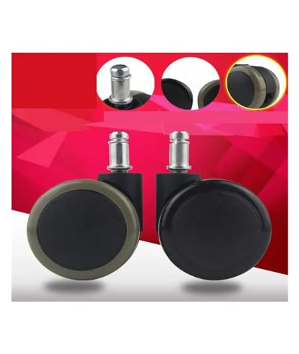 Roulettes pivotantes M10 M11 pour chaise de bureau et informatique, lot de 5 pièces
