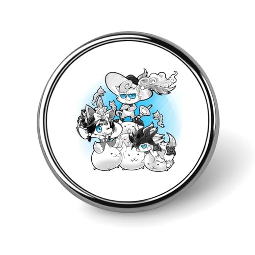 バッジ 円形 25mm にゃんこ大戦争 ブローチ ピンブローチ ピンバッジ ラペルピン ピンバッジ エスディージーズ 襟章 薄型 バッグ飾 コレクション プレゼント