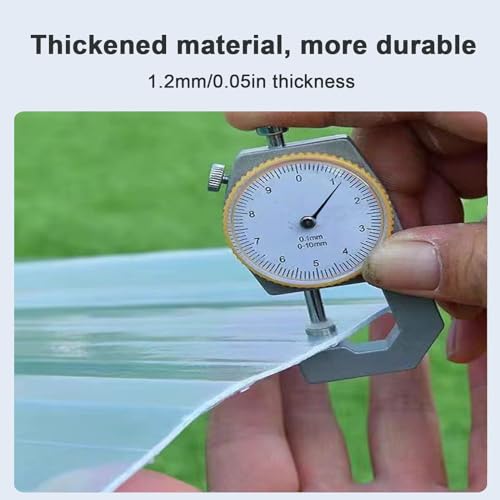 Pannelli Tetto Trasparente,Fogli Pretagliati di Vetroresina 1.2 Mm,Lastra Grecata Capacità di Carico Massima 60 Kg,Pannelli Grecati per Tetto,Pannello Isolante Protezione Uv (0.9x0.8m/35x31in) - 6