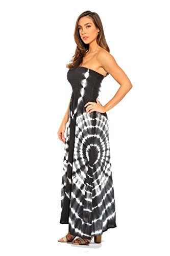 Image of Riviera Sun Maxi Summer Dress for Women Long Sundress with Removable Straps