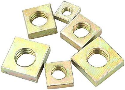 1000pcs M3 DIN562 Color Zinc Plated Square Nuts m3*5.5 * 2 Without Bevel Block Square Quadrangle Galvanized Pressed Nuts