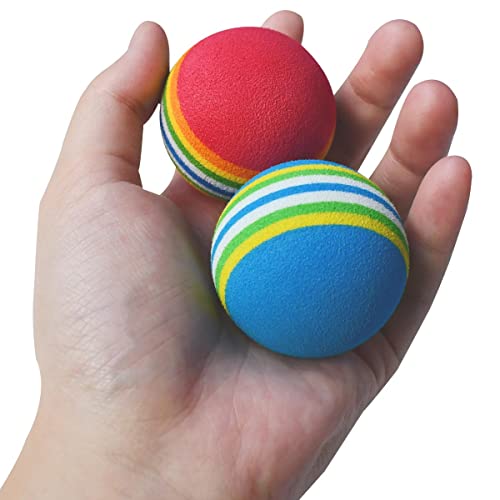 Yuntop 12 Pack Foam Cat Toy Balls Cat Foam Soccer Ball Pet Foam Ball Soft Cats Toys Sponge Balls Colorful Quiet Eva Interactive Toy Ball For Kitten Dog Puppy Indoor Activity Play Chase Training Chewing thumb #4