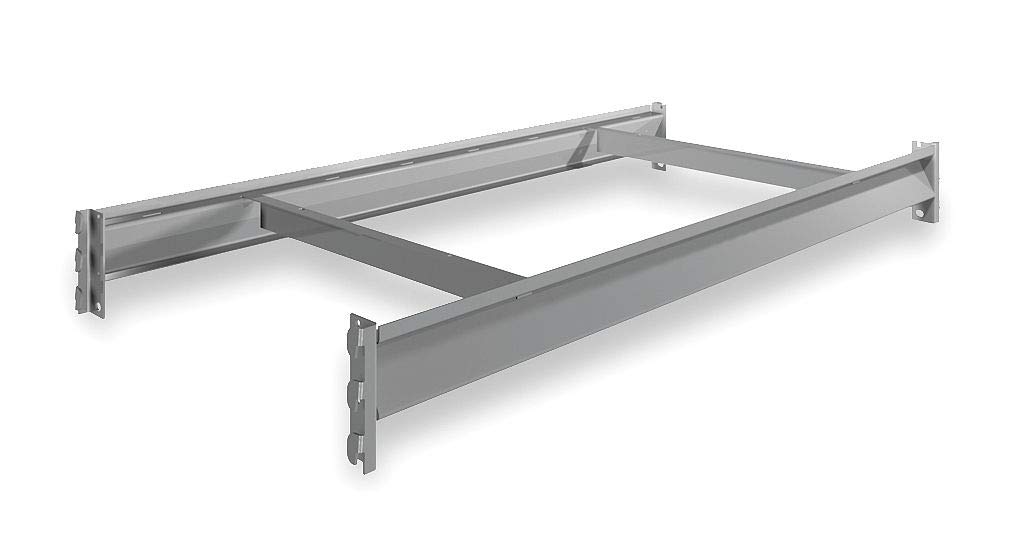 Tennsco BPB-48-24 Welded Steel Bulk Storage Deck Level, 4150 lbs Capacity, 48" Width x 24" Depth, Gray