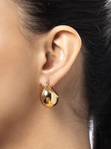 Image of Scintillare by Sukkhi Excellent Stainless Steel Round Hoop Earring Jewellery for Women & Girls|Anti Tarnish Jewellery|Gifts for Wife Girlfriend Mother Sister