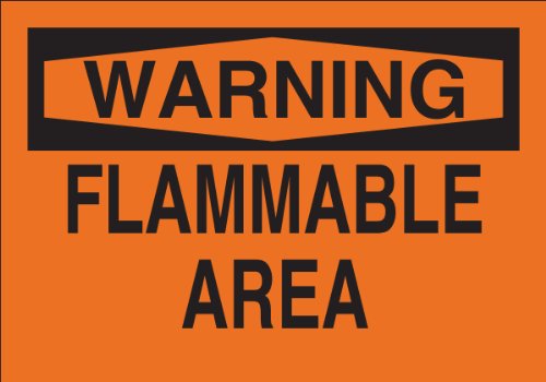Panneau d'avertissement Brady 43267 Flammable Area pour sécuriser vos ateliers et garages