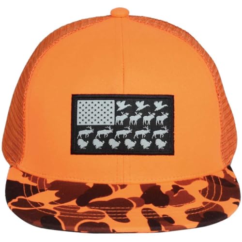 Image of EDTREK Outdoorsman Pro Trucker Breathable Mesh Performance Cap - Flat Brim Snapback Hat