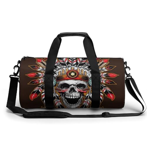 Sac de sport gym randonnée voyage crâne exotique multi-usage