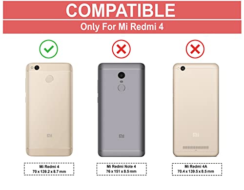 Image of Amazon Brand - Solimo Back Cover Case for Mi Redmi 4 | Compatible for Mi Redmi 4 Back Cover Case | 360 Degree Protection | Soft and Flexible (TPU | Matte Black)
