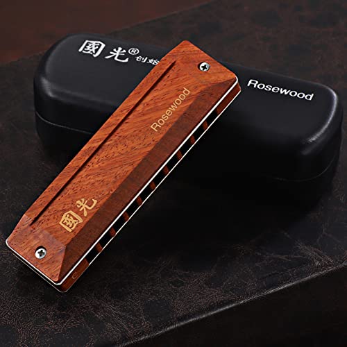 Rosewood Harmonica 10-Hole Professional Performance-Grade Tone Organ in C Key Harp 1002723Mm Adult/Student/Gift - Les Beatles, Paul McCartney, John Lennon, RIngo Starr, George Harrison Rosewood Harmonica 10-Hole Professional Performance-Grade Tone Organ in C Key Harp 1002723Mm Adult/Student/Gift – Image 7