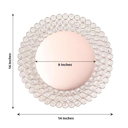 Platos cargadores de 14 pulgadas, pack de 2, dorado rosa miniatura 3