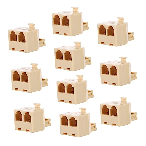 KONTONTY Phone Line Splitter Rj11 Socket Telephone Wall Separator Landline Cable High Performance