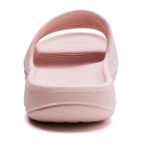 VIVASUN Women's Arch Support Waterproof Slip On EVA Slides,Pink,6 — view 3