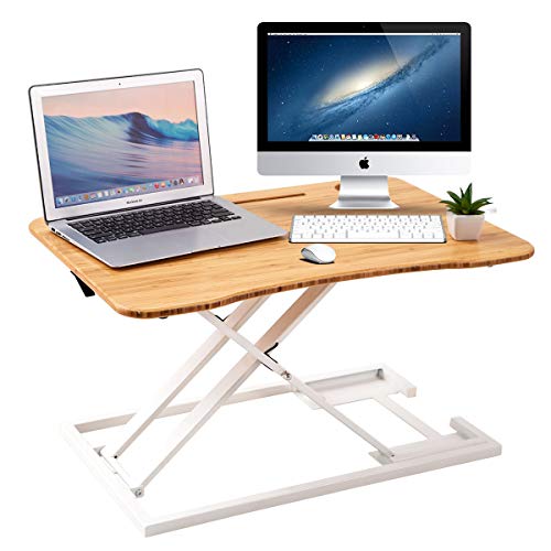 ZHU CHUANG Stand Up Desk Standing Desk Converter Gas Spring Sit Stand Desk