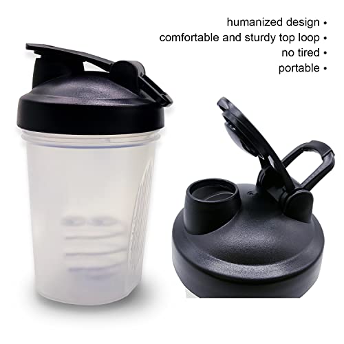 D.y.a Shaker Bottle With Shaker Balls Leak Proof Drink Shaker Bottle Ideal For Workout Supplements,Protein Powder, Bpa Free, Nutrition, Portable Fitness Bottle For Fitness Enthusiasts Athletes (400Ml,12-Oz) #TOP2