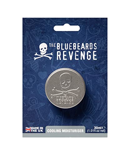 The Bluebeards Revenge Cooling Moisturiser For Men, Daily Face, Hand and Body Moisturising Cream For Dry and Sensitive Skin 30ml
