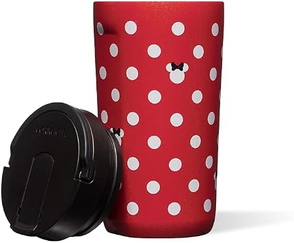 Corkcicle Çocuk Kupası - 12oz Minnie - Puantiyeli Kırmızı DIS2812MIN-PDR