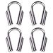 Cabilock 4 Pièces 304 Acier Inoxydable Câble Patte Coeur Dé Professionnel Câble Fil D Acier Corde Thimble Gréement Matériel Unique Fixation Pièce (6Mm)