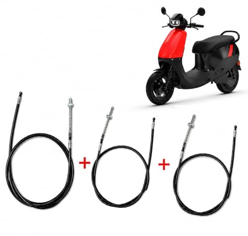 Image of IonSpare Ola Compatible Brake Cable Combo 3 Pack| Compatible for Ola S1X & S1X+,Air | Ola S1X /S1X+ Brake Cable Combo (3 Pack) - Compatible with Ola S1X and S1X+ electric scooters.